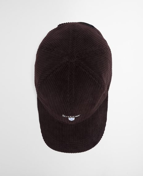 Barbour Preston Cord Cap — Brown
