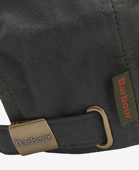 Barbour Waxed Sports Cap — Sage