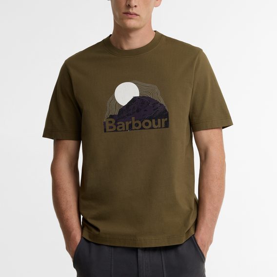 Barbour Wadsworth Relaxed Graphic T-Shirt — Olive