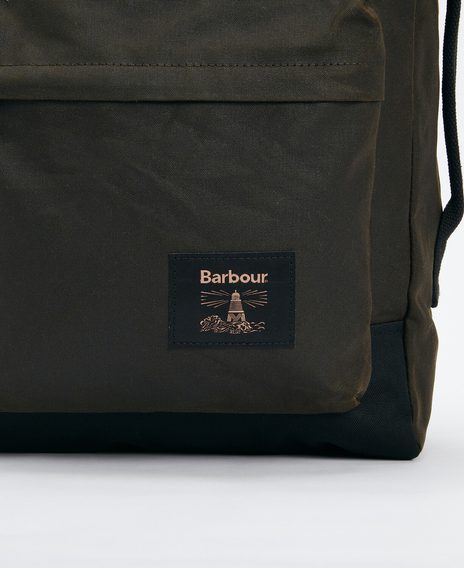Barbour Field Wax Backpack — Olive