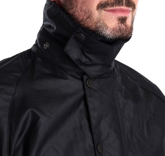 Barbour Beaufort Wax Jacket — Black