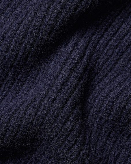 Charles Tyrwhitt Merino Shawl Neck Chunky Cardigan — Navy