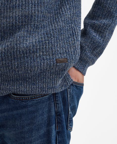 Barbour Horseford Crew Neck Jumper — River Blue