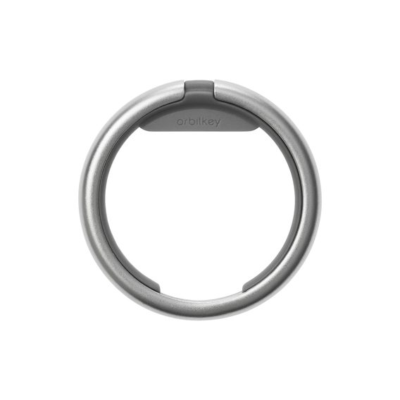 Chytrý kroužek na klíče Orbitkey Ring - stříbrný a šedý