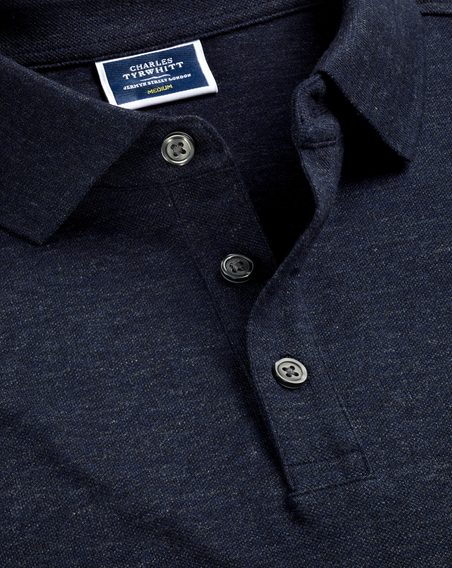 Charles Tyrwhitt Pique Polo — Navy