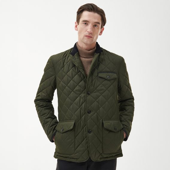 Barbour Horton Quilted Jacket — Sage