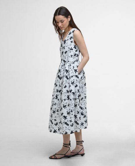 Barbour Elina Printed Midi Dress