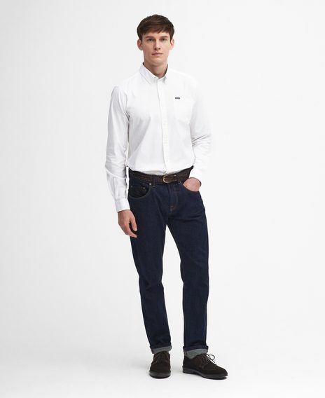 Barbour Marsden Tailored Long-Sleeved Shirt — Classic White