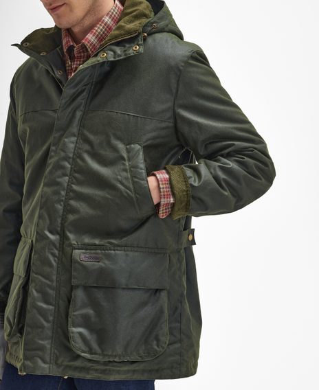 Barbour Bleaberry Wax Jacket — Olive