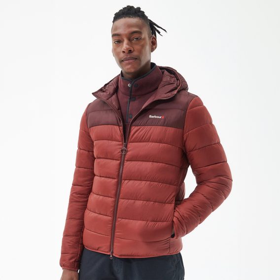 Barbour Kendle Baffle Quilted Jacket — Russet