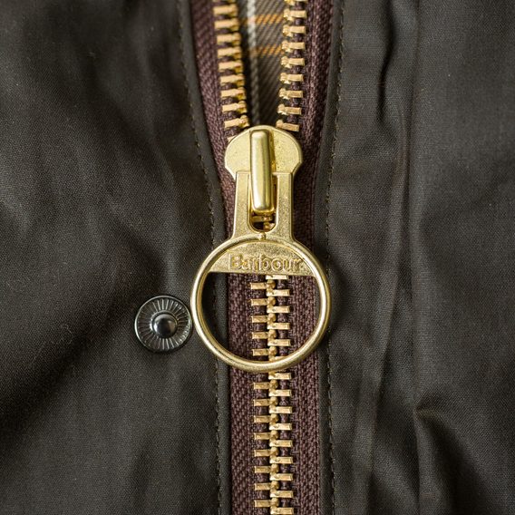 С восък обработено яке за момчета Barbour Classic Bedale - маслинен