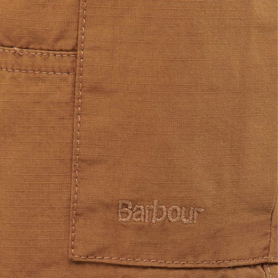 Odolné bavlněné kraťasy Barbour Essential Ripstop Shorts — Russet