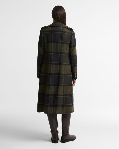 Barbour Cottesmore Checked Wool Coat