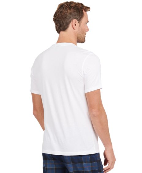 Tričko na spaní Barbour Calvert - bílé