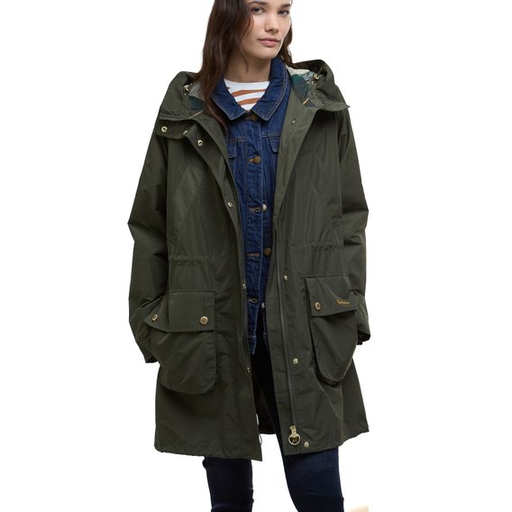Barbour Una Showerproof Jacket — Olive