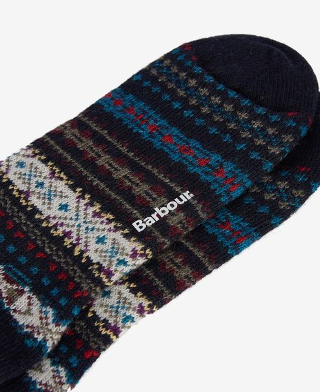Barbour Boyd Socks — Navy Mix