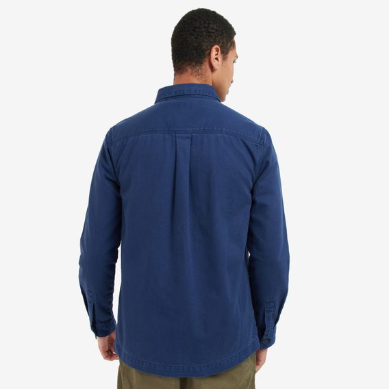 Denimová overshirt Barbour Gino - Inky Blue