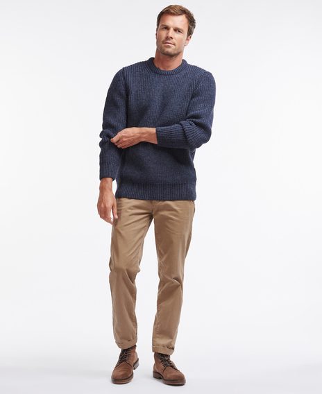 Barbour New Tyne Crew Jumper — Denim
