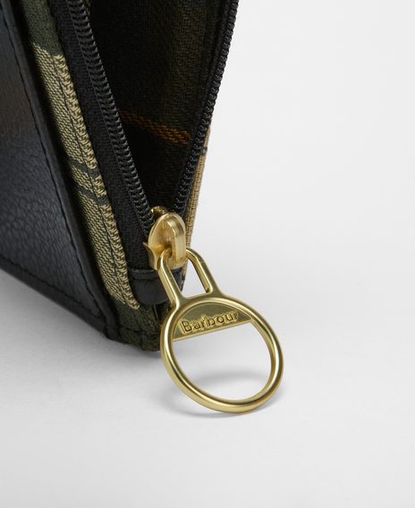 Barbour Alder Leather Card Holder — Black