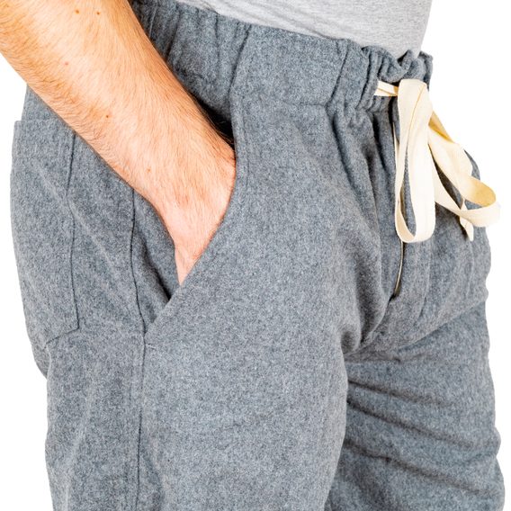 Flanelové kalhoty Portuguese Flannel Chemy - šedé