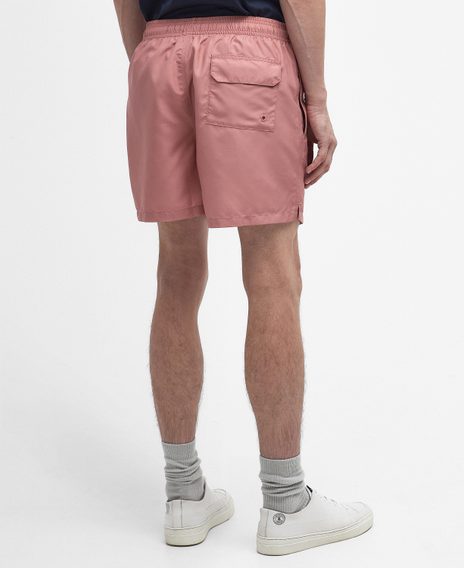 Barbour Logo Swim Shorts — Pink Clay