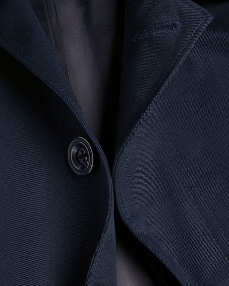 Charles Tyrwhitt Showerproof Cotton Raincoat — French Navy