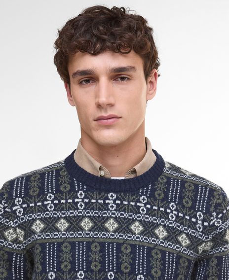 Barbour Grangetown Fair Isle Crew Neck Jumper