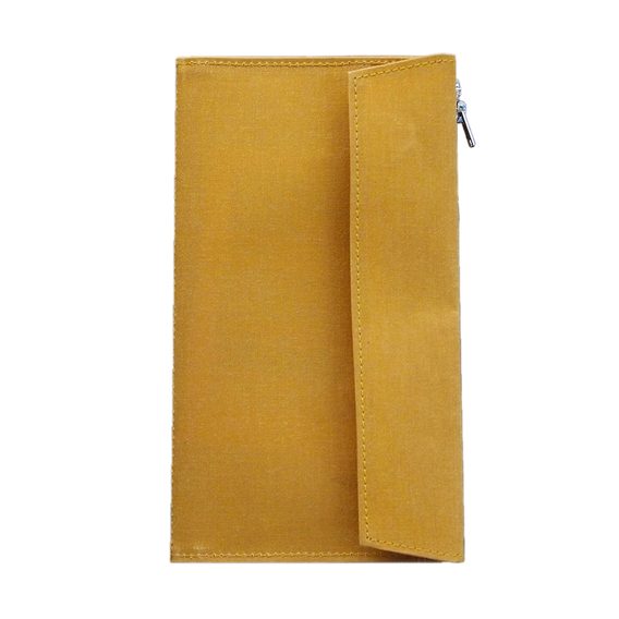 Náplň: Žlutá bavlněná kapsa na zip