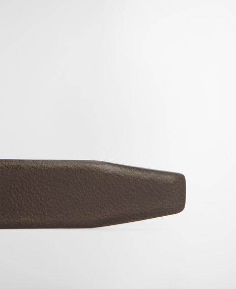 Barbour Clyde Leather Belt — Chocolate