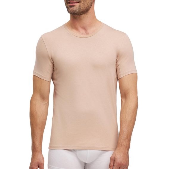 Falke Crew-Neck Undershirt — Camel