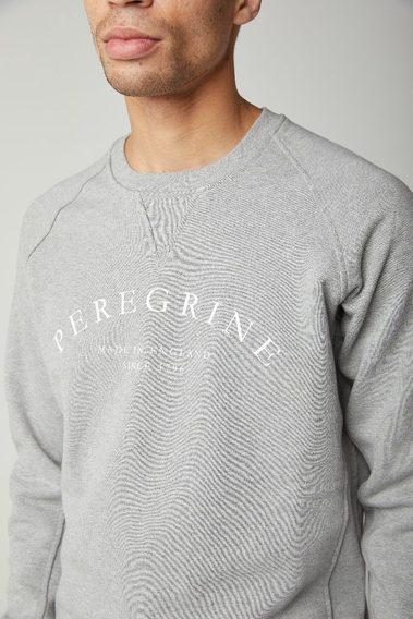 Лек памучен пуловър Peregrine - Light Grey