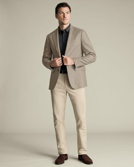 Charles Tyrwhitt Cotton/Linen Jacket — Limestone