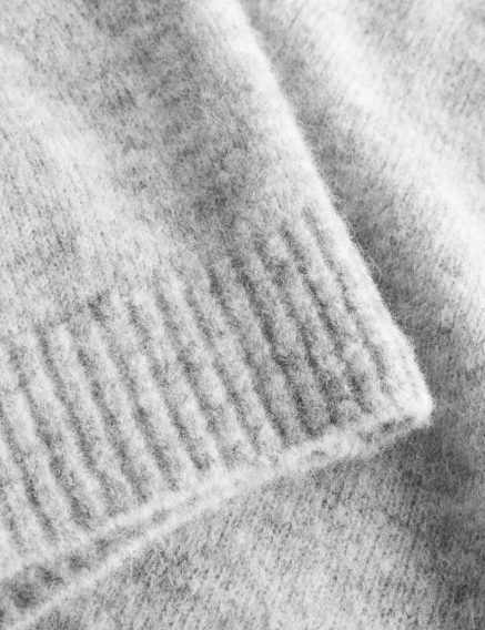 forét Alpine Knit — Light Grey Melange