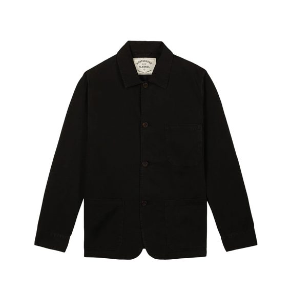 Přechodový kabát Portuguese Flannel Labura — Black