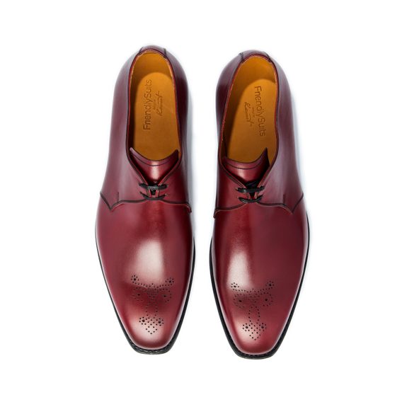 Manesy Derby Brogue — Bordeaux