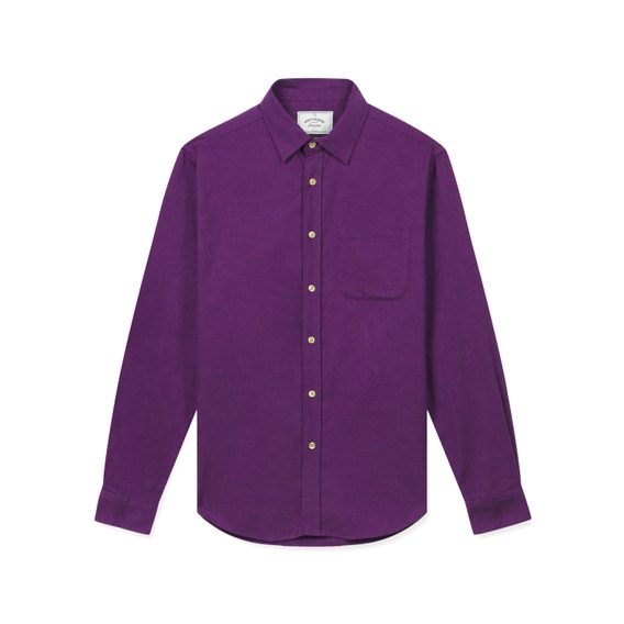Фланелена риза Portuguese Flannel Teca - Purple