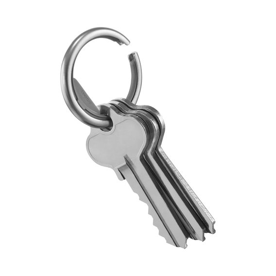 Chytrý kroužek na klíče Orbitkey Ring - stříbrný a šedý