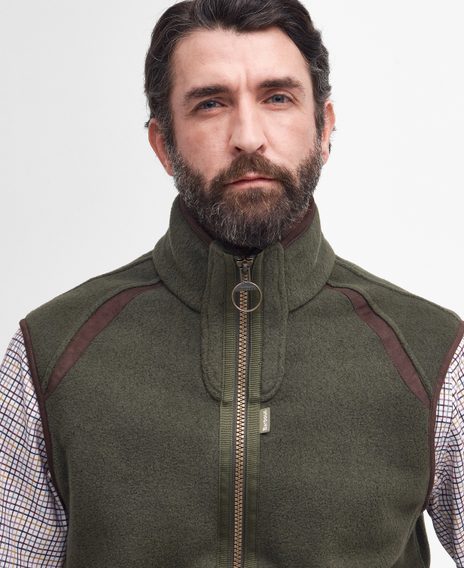 Barbour Langdale Fleece Gilet — Olive