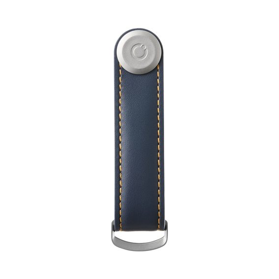 Kožená klíčenka Orbitkey 2.0 - navy s tan prošitím