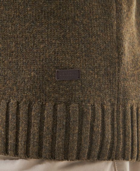 Barbour Duffle Knitted Jumper — Willow Green