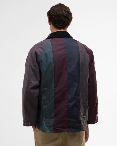Paul Smith loves Barbour — Striped Oversized Bedale Waxed Jacket