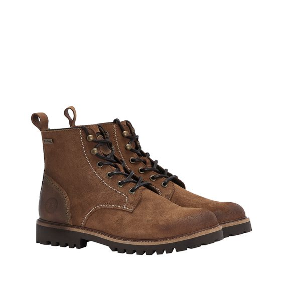 Barbour Foggy Derby Boots — Cognac