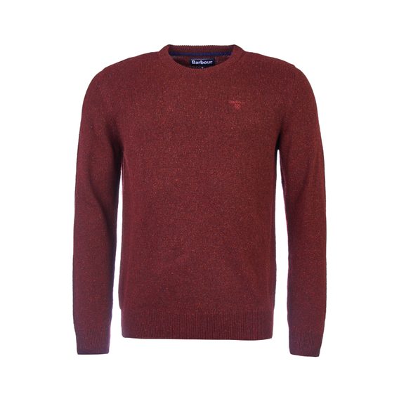 Barbour Tisbury Crew Neck Sweater — Ruby