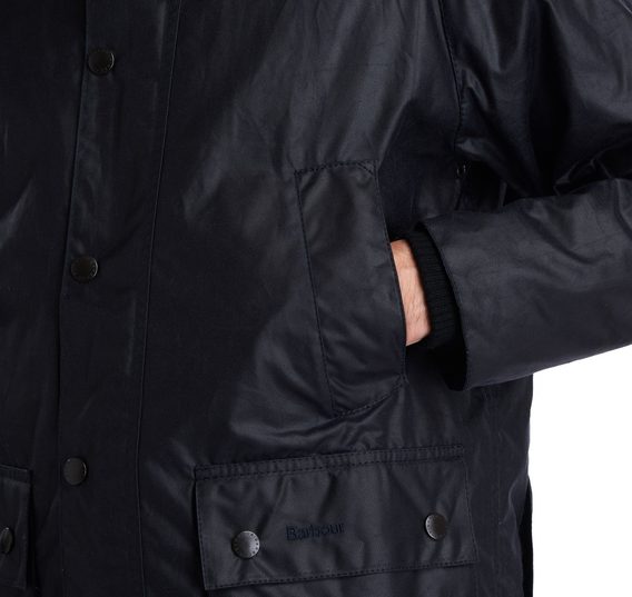 Barbour Bedale Wax Jacket — Navy