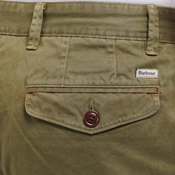 Jednobarevné kraťasy Barbour Neuston Twill Shorts - Ivy Green