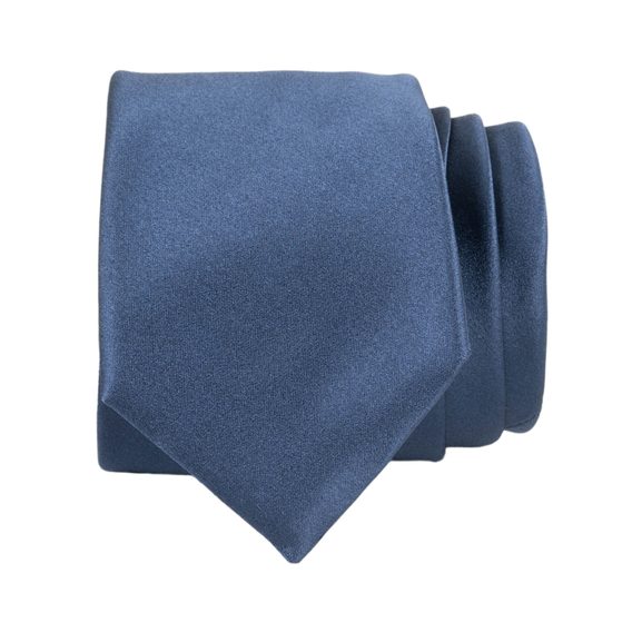 Modrá hedvábná kravata