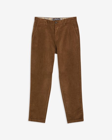 Barbour Stretch Cord Tailored Trousers — Dark Sand