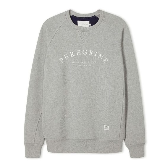 Лек памучен пуловър Peregrine - Light Grey