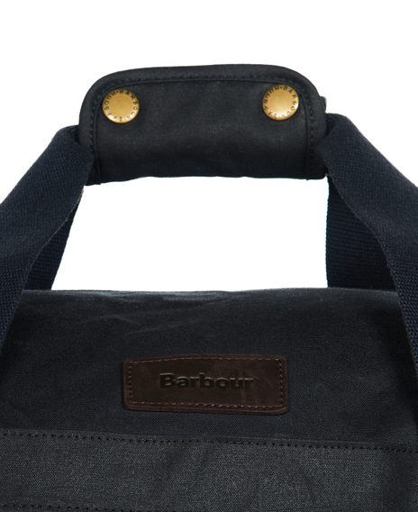 Voskovaná víkendová taška Barbour Essential Wax Duffle Bag - navy
