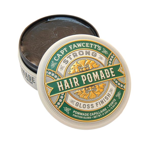 Cpt. Fawcett Strong Hold Pomade — silná lesklá pomáda (100g)